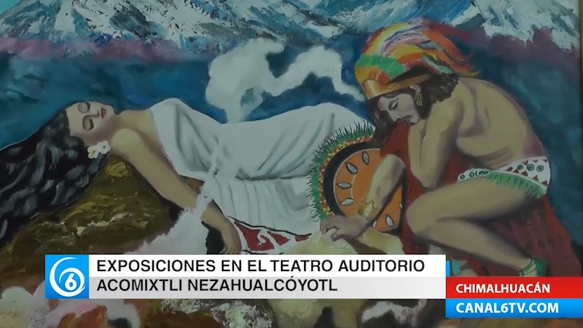 Exposición en el teatro Alcolmixtli Nezahualcóyotl en Chimalhuacán