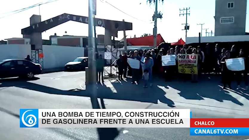 Vecinos de Villa de Chalco denuncian anomalías en construcción de gasolinera