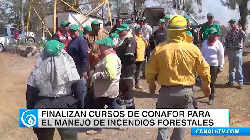 Finalizan cursos de CONAFOR para el manejo de incendios forestales