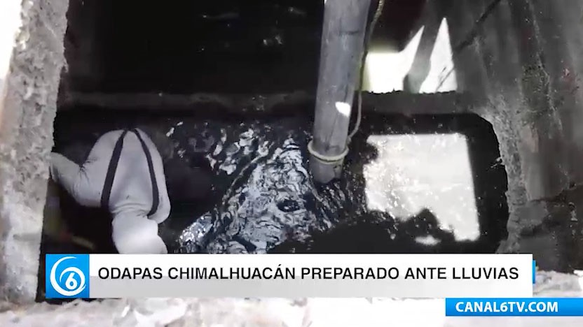 Odapas Chimalhuacán realizan limpieza de cárcamos y alcantarillas