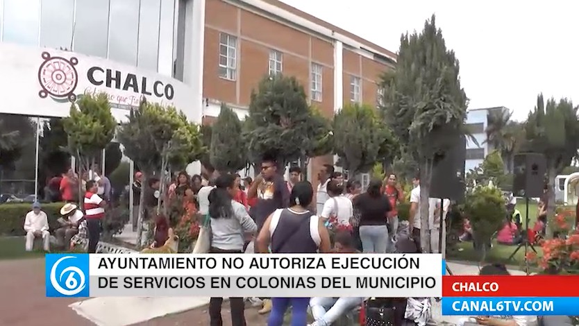 Ayuntamiento de Chalco niega autorización para la ejecución de servicios básicos en colonias del municipio