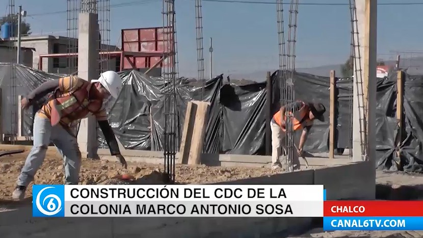 En construcción del CDC de la colonia Marco Antonio Sosa