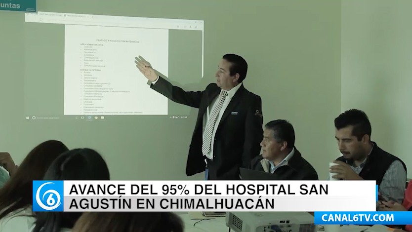 Avance en la construcción de nuevo hospital en San Agustín, Chimalhuacán