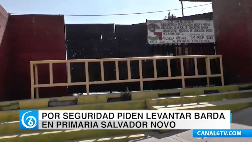 Primaria Salvador Novo en la colonia Primavera en Los Reyes piden barda perimetral