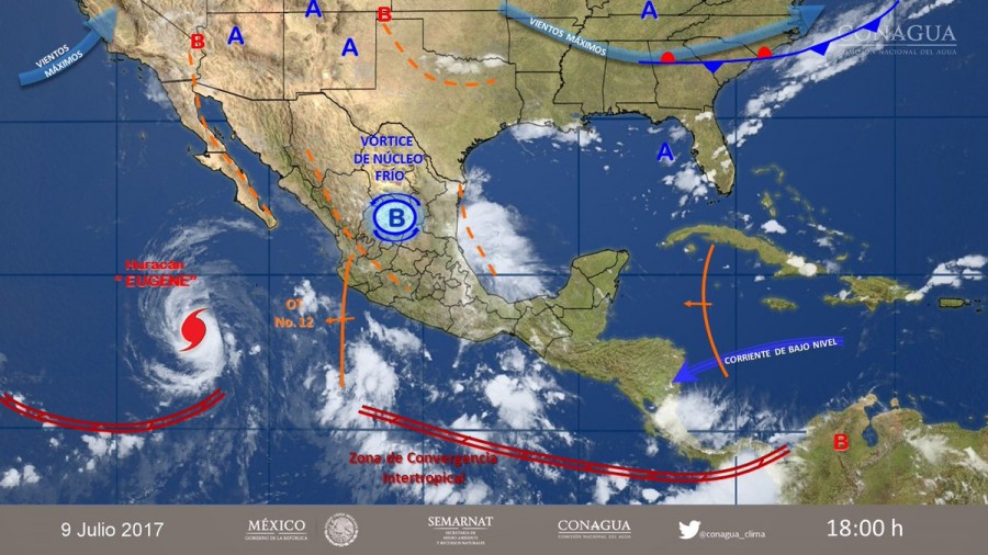 Para este lunes, tormentas casi en todo México