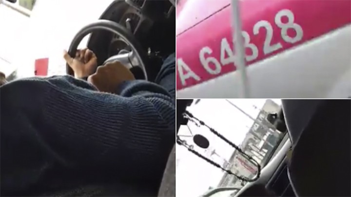 VIDEO: TAXISTA LABORA PRESUNTAMENTE DROGADO EN CDMX