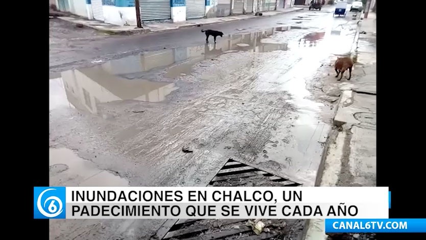 Afectados por lluvias sin recibir apoyo en la colonia Tres Marías, Chalco