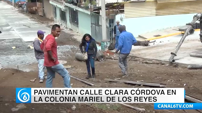 El diputado Fernando González gestiona pavimentación en la calle Clara Córdova en La Paz