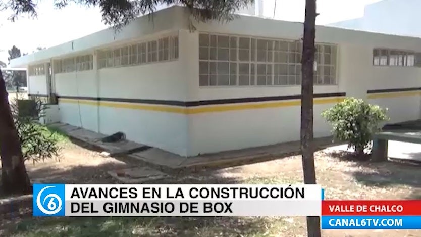 Avance en la construcción del nuevo gimnasio de box en Valle de Chalco