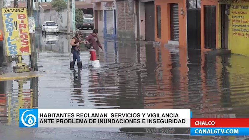 Habitantes de Chalco reclaman obras servicios y mayor seguridad