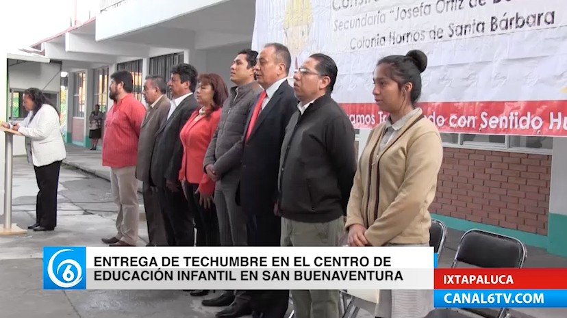 Entregan techumbre en el Centro de Educación Infantil en San Buenaventura