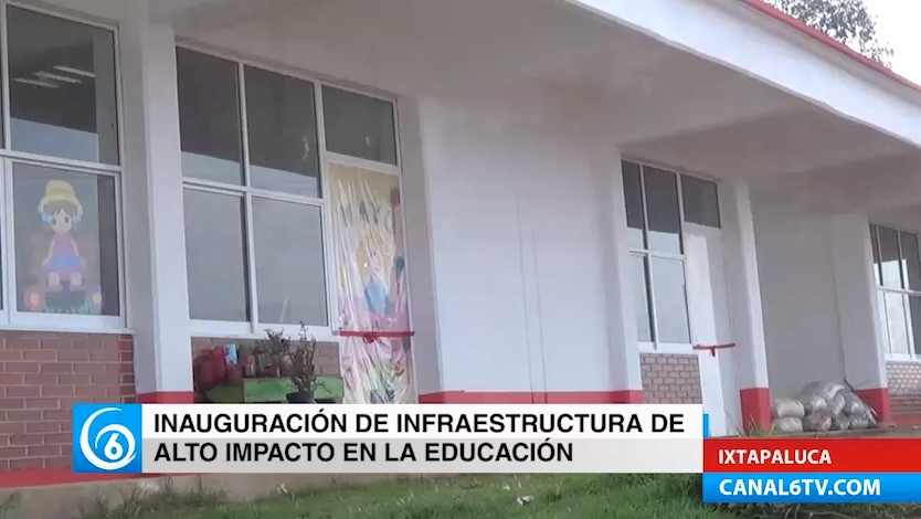 Inauguran obras educativas en Ixtapaluca como el Centro Educativo Rey Izcóatl