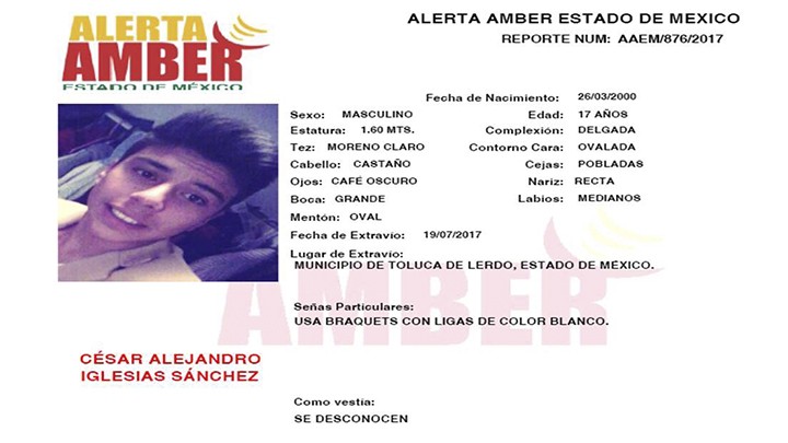 Alerta Amber Estado de México