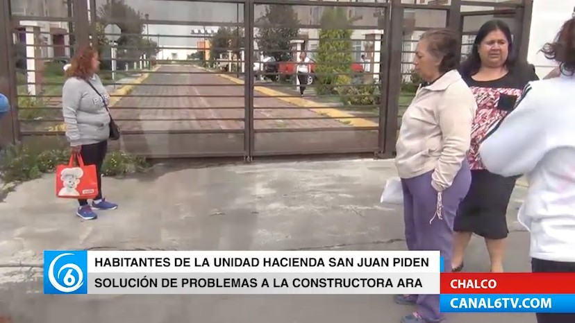 Habitantes de la unidad Hacienda San Juan piden a la empresa ARA solución a problemas de electrificación