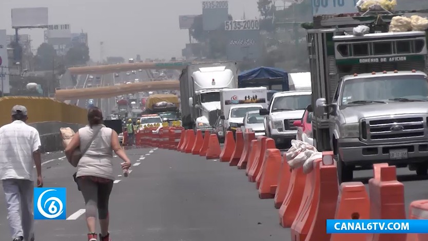 Por obras la autopista México-Puebla tiene afectaciones viales