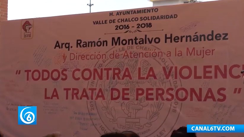 Conmemoración del Día Internacional Contra la Trata de Personas en Valle de Chalco