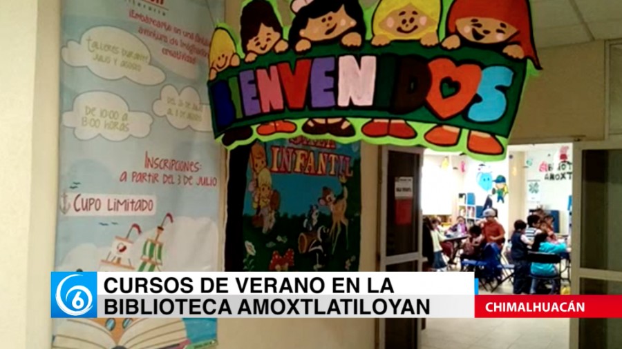 Curso de verano en la biblioteca Amoxtlatiloyan de Chimalhuacán