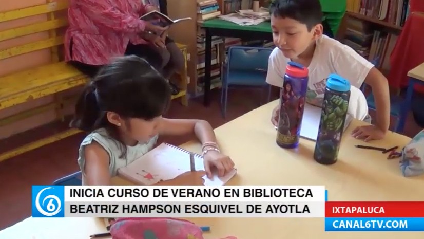 Inicia curso de verano en Biblioteca Beatriz Hampson Esquivel de Ayotla