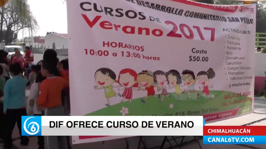 DIF Municipal ofrece actividades artísticas, deportivas y culturales en su curso de verano