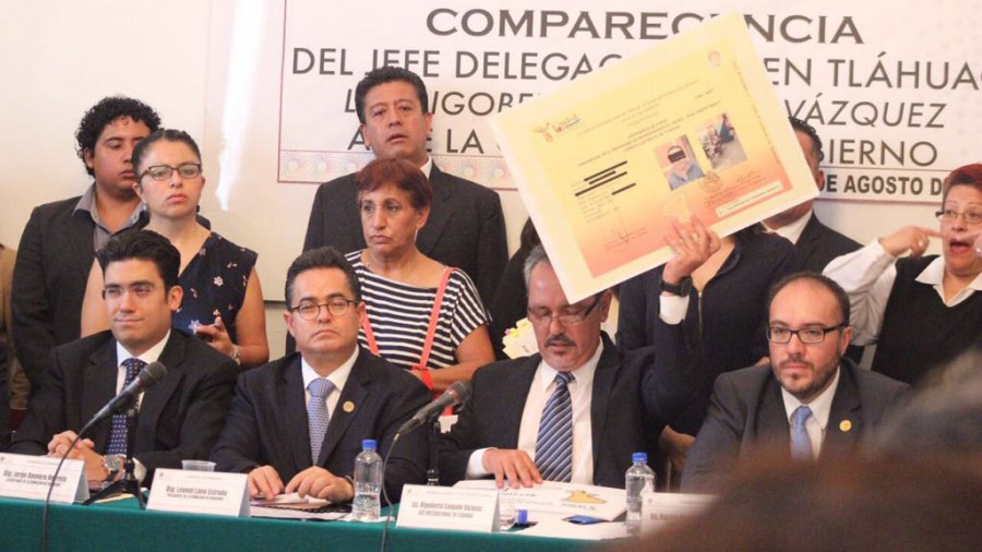 Comparece el delegado de Tláhuac