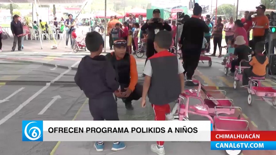 La Dirección de Seguridad de Chimalhuacán imparte el taller Polikids