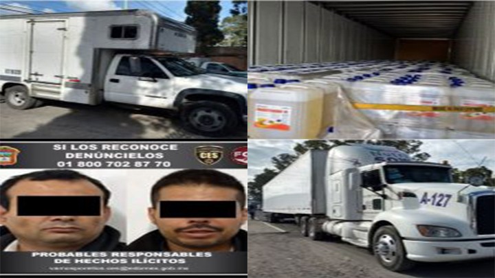 DETIENE EN IXTAPALUCA A PRESUNTOS DELINCUENTES Y RECUPERA TRÁILER CON MERCANCÍA