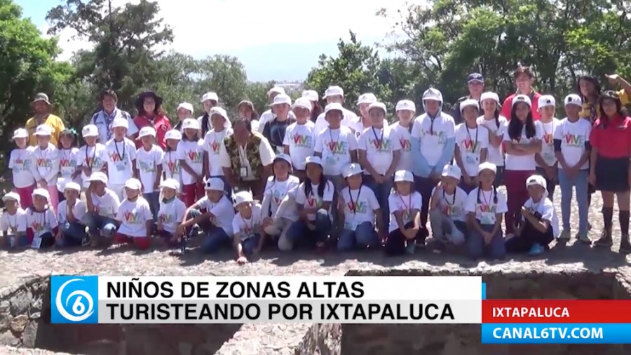 Niños de colonias de las zonas altas de Ixtapaluca disfrutan del programa turisteando