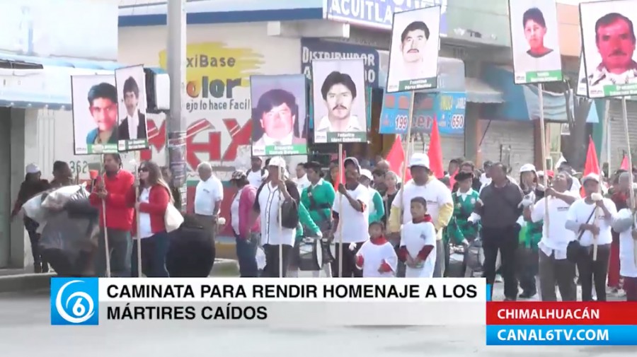 Caminata para rendir homenaje a los mártires caídos en el año 2000