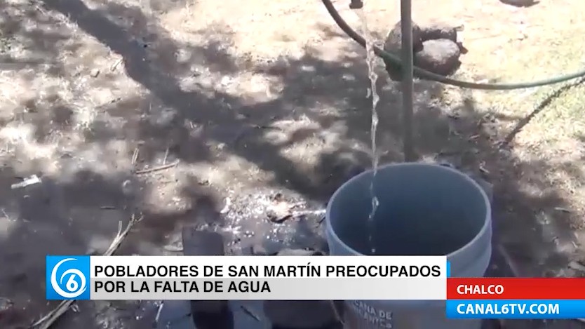 Entrada de red de agua potable divide a vecinos de San Martín Cuautlalpan Chalco