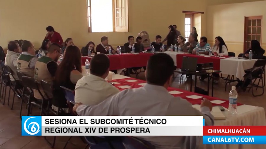 Sesión del Subcomité Técnico Regional XIV de prospera en Chimalhuacán