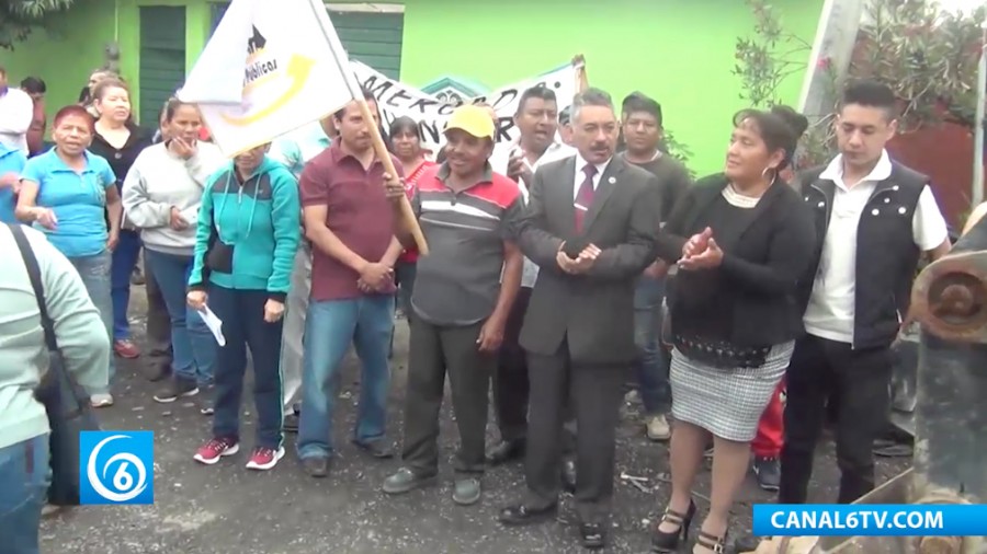 El alcalde valle chalquense emprende gira de inicio de obras en la colonia Avándaro