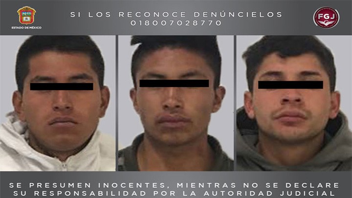 TRES PRESUNTOS ASALTANTES FUERON DETENIDOS EN ECATEPEC