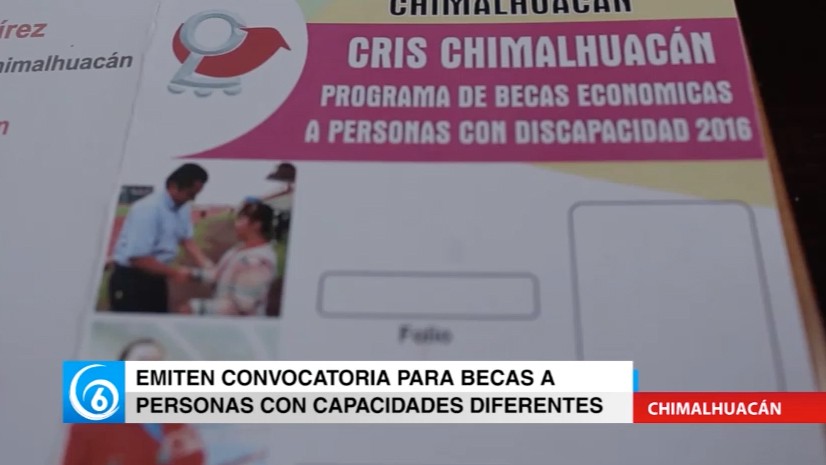 DIF de Chimalhuacán abre convocatoria de becas para jóvenes con discapacidad