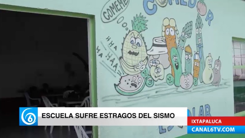 Primaria a Horacio Zuniga, la escuela más afectada por el sismo en Ixtapaluca