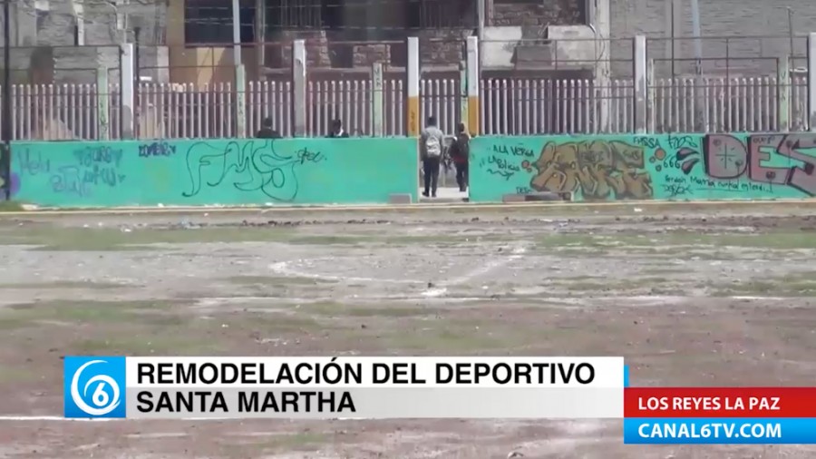 Remodelación del deportivo Santa Martha en el municipio de Los Reyes La Paz