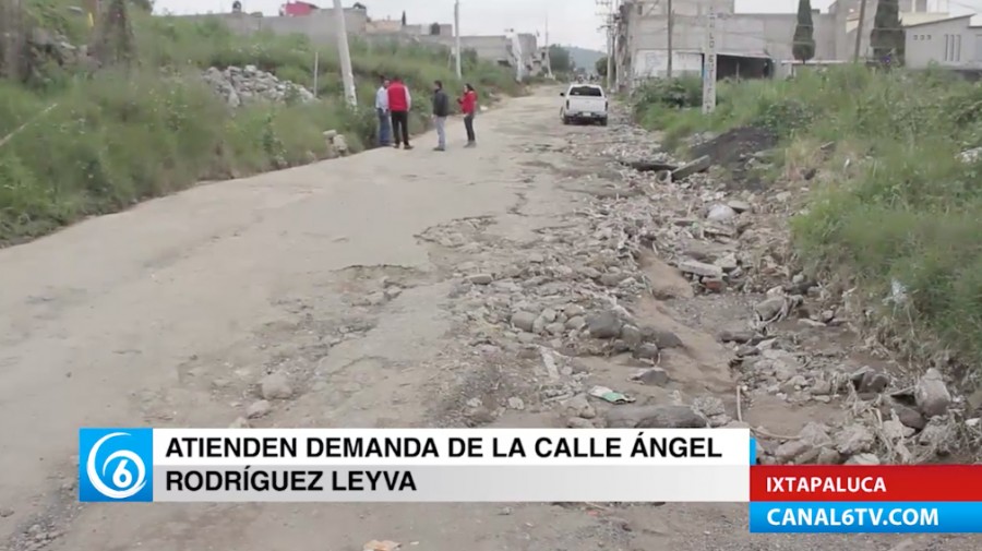 El Gobierno de Ixtapaluca atenderá afectaciones en la calle Ángel Gabriel Leyva en la zona alta de Ayotla