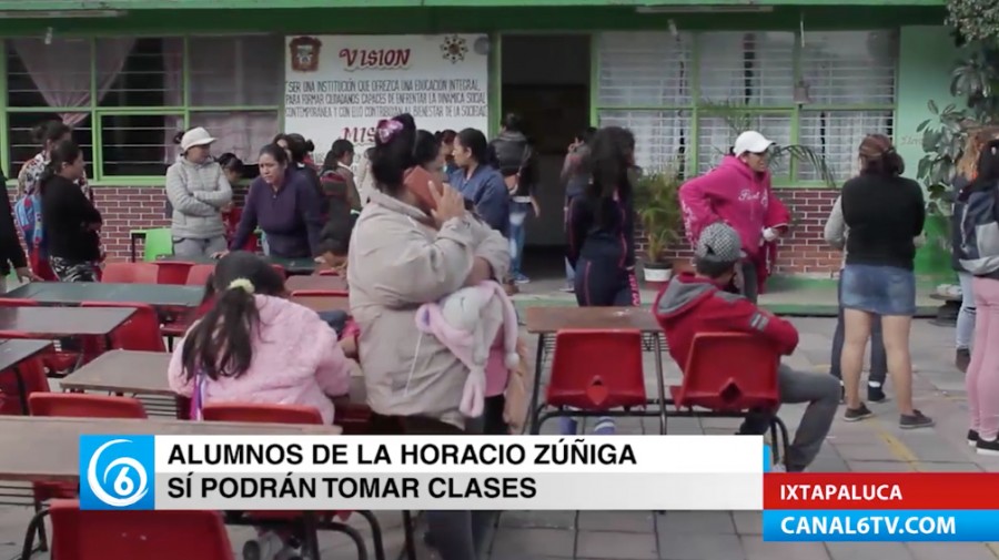 Alumnos continuaran con las clases en la primaria Horacio Zuniga