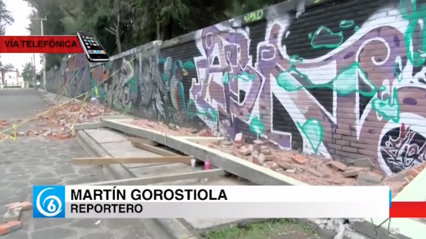 En el municipio de Chalco se encuentra Martín Gorostiola, recorriendo las calles para hacer el recuento de los daños por sismo