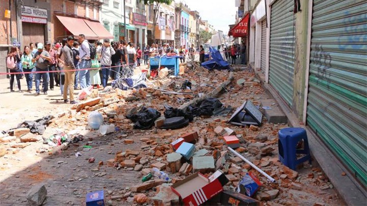 Continúa la evaluación de los daños en el Centro de Puebla, luego del sismo del pasado martes 19 de septiembre