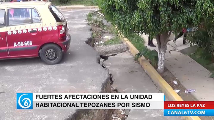 Fuertes afectaciones derivados del sismo pasado en la U.H. Tepozanes