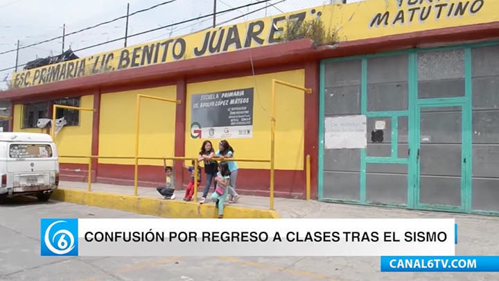 Incertidumbre por confusión de regreso a clases en la primaria Benito Juárez de Ayotla