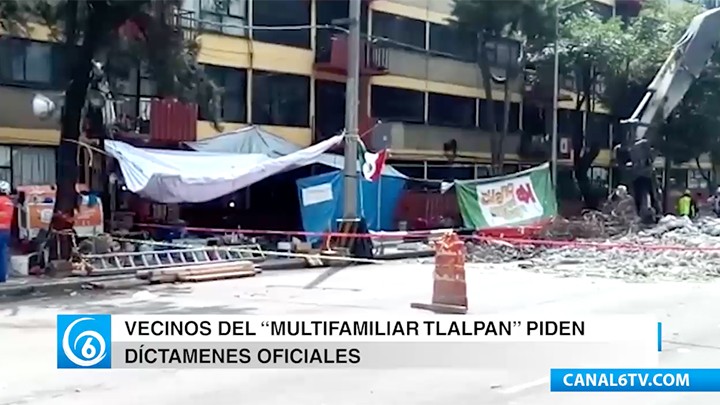 Vecinos del multifamiliar en Tlalpan solicitan dictámenes oficiales