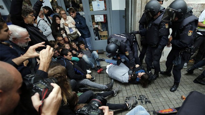 Así fue la represión en Cataluña durante referéndum