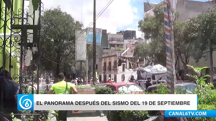 Así el luce la Ciudad de México después del sismo del 19 de septiembre