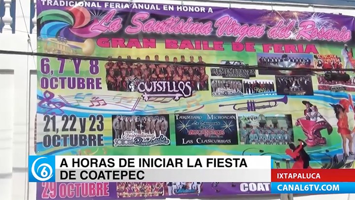 Este viernes da inicio fiesta patronal en el poblado de Coatepec