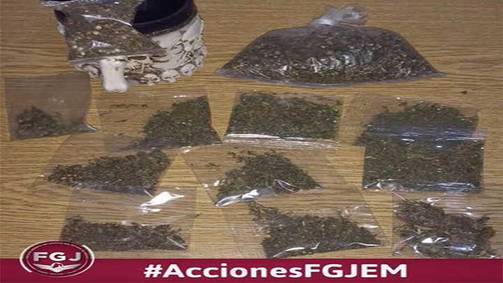 CAE MUJER POR POSESIÓN DE MARIGUANA EN TEXCOCO