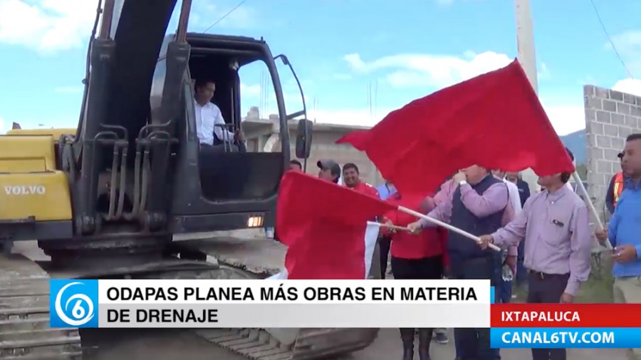 Odapas inicia más obras de red de drenaje en colonias del municipio