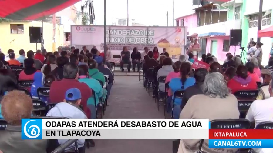 Odapas atenderá el desabasto de agua en Santa Crus Tlapacoya