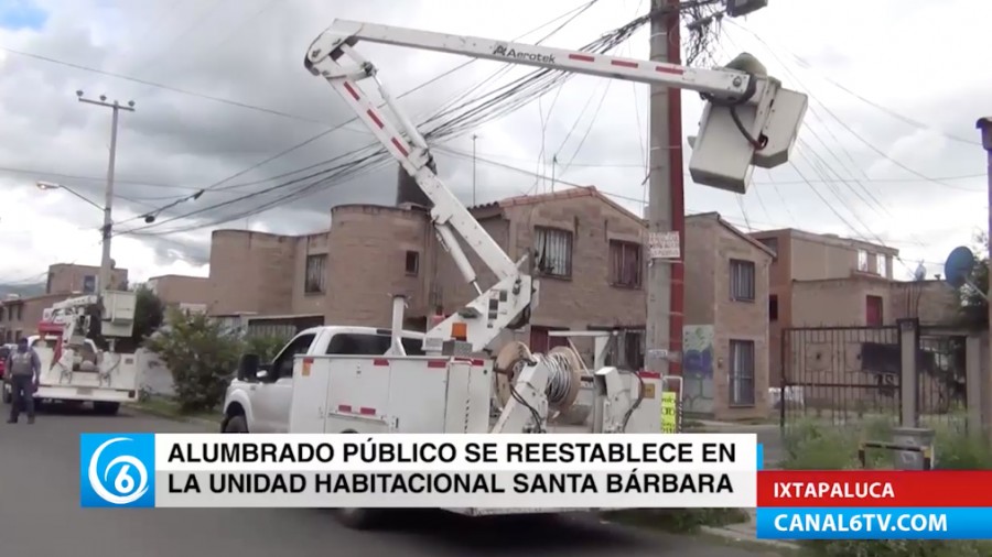 Tras denuncia ciudadana, restablecen alumbrado público en la U.H. Santa Bárbara