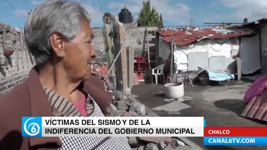 Ante la indiferencia del gobierno de Chalco, habitante de la colonia Culturas de México pide ayuda de la ciudadanía para reconstruir su casa que resultó afectada por el sismo